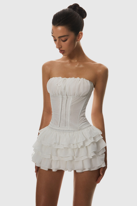 Panue Ruched Strapless Corset