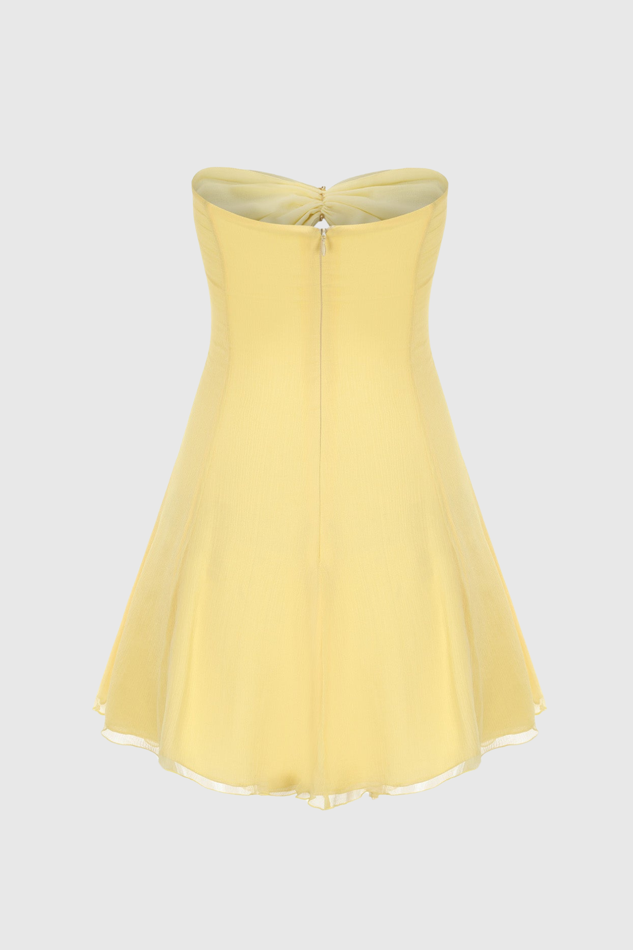 Rerynne Strapless Cutout Mini Dress - Yellow