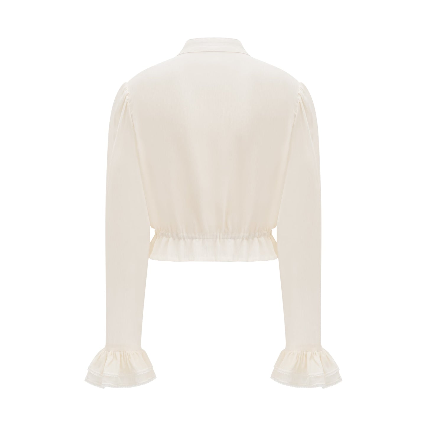 Capucine ruffle gathered top