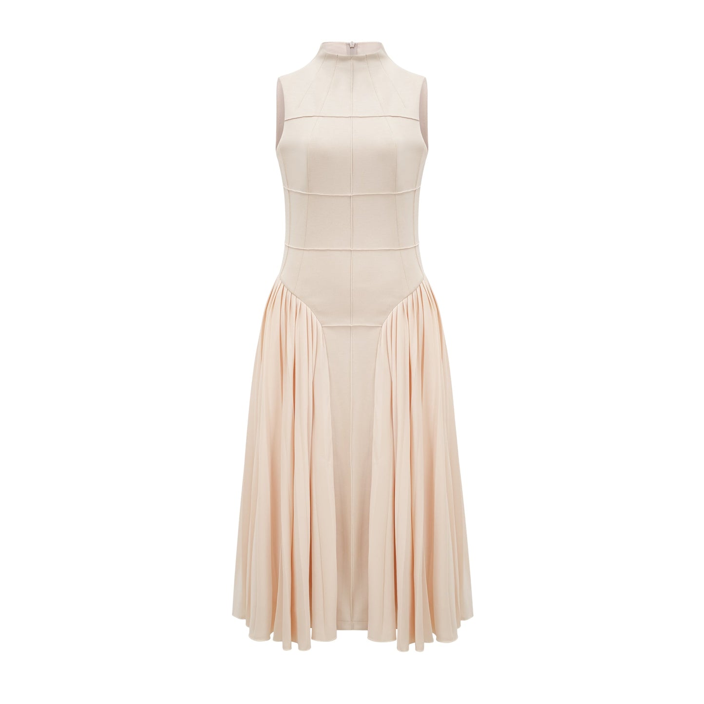 Safiya sleeveless pleated dress