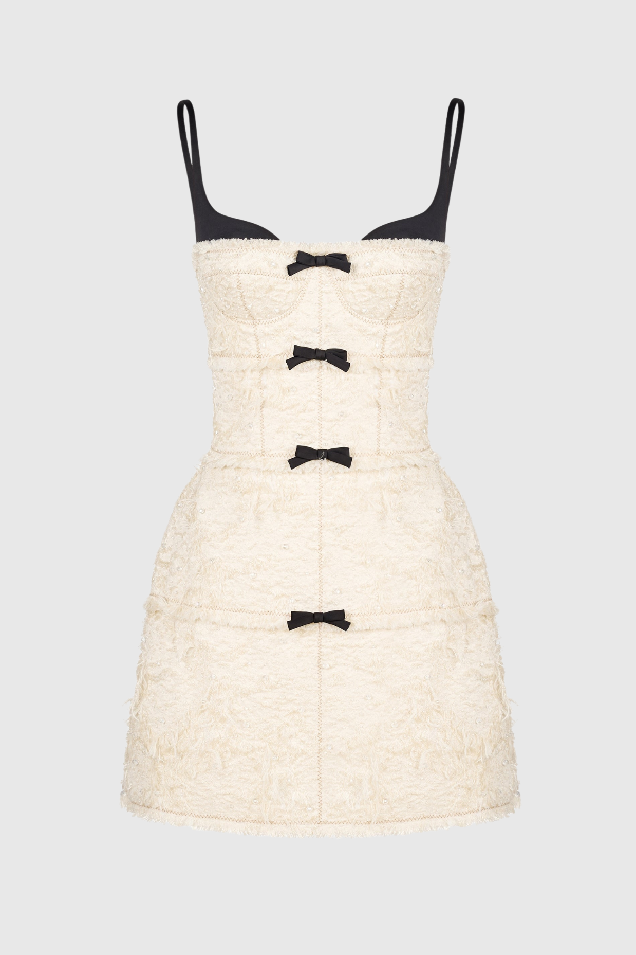 Santos Jacquard Beaded Cape - Beige