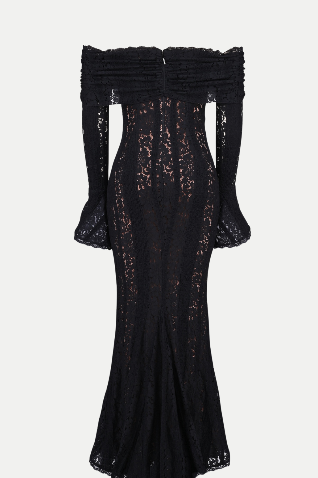 Tleta Lace Off Shoulder Maxi Dress - Black
