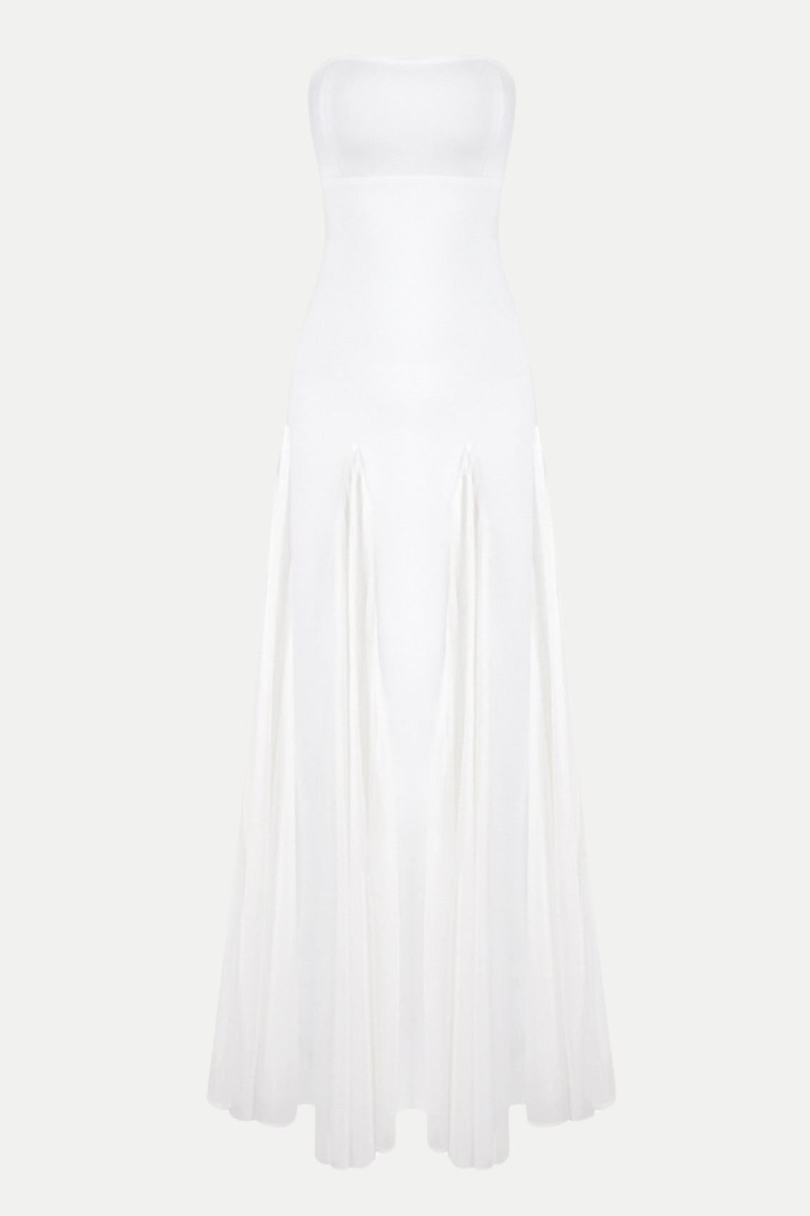 Dimiya Strapless Mesh Maxi Bandage Dress