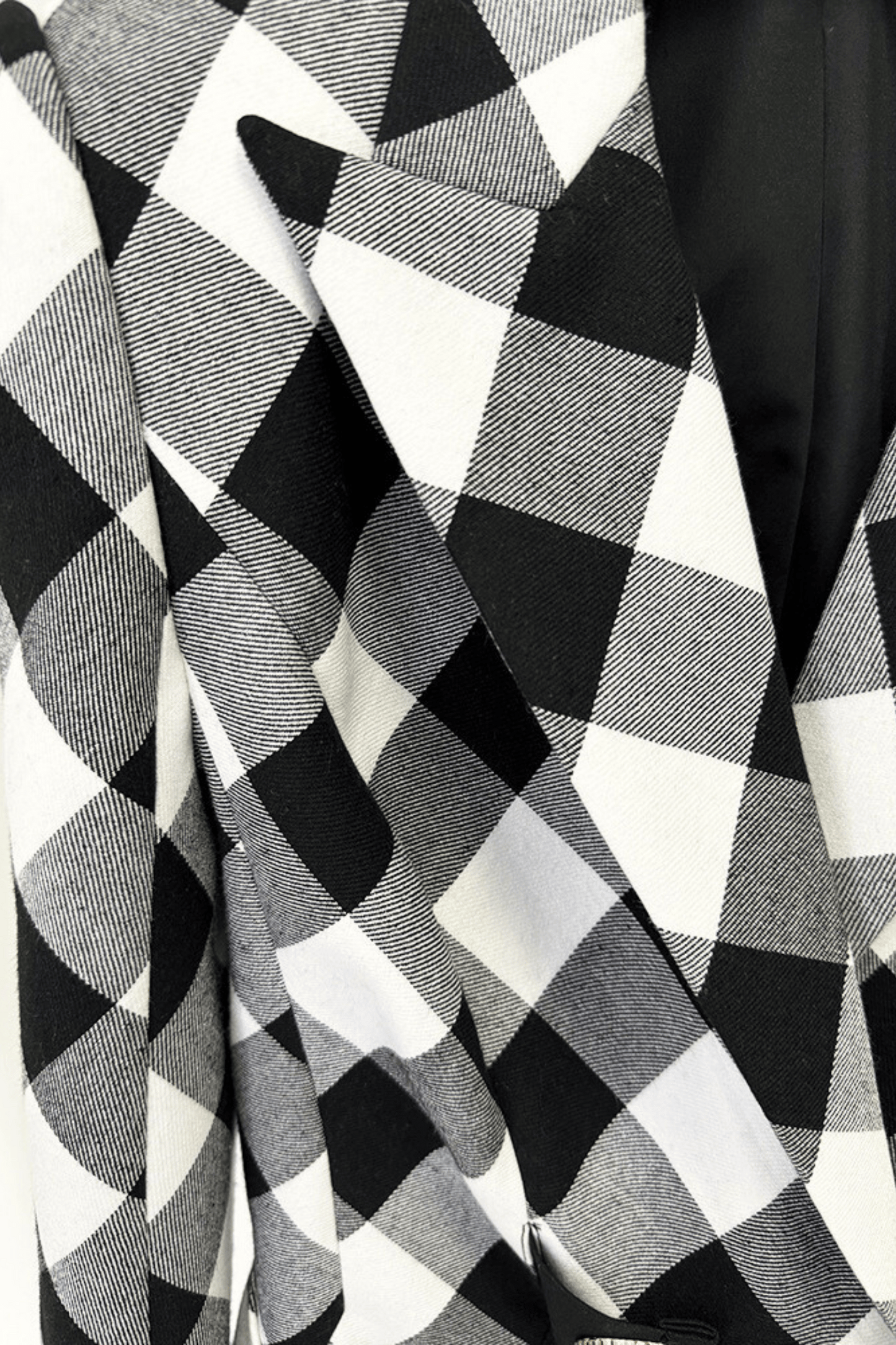 Wyatt Gingham Button Blazer