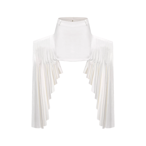 Karina layered-hemline mini skirt