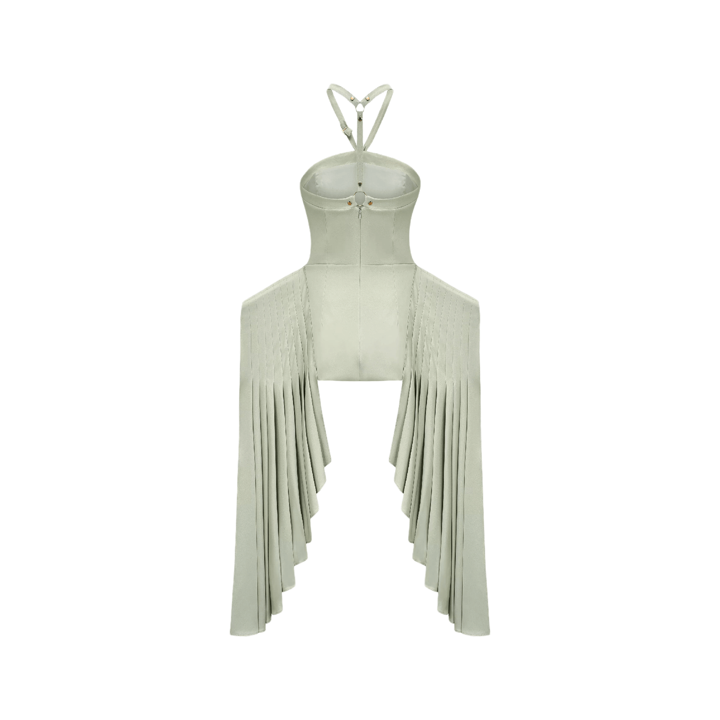 Michel layered-hemline mini dress