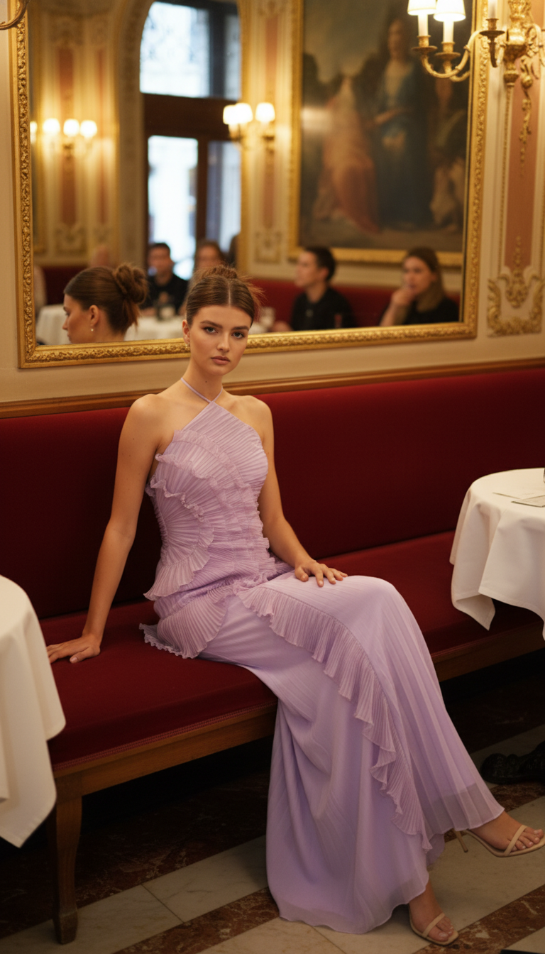 Elegant Sexy A-line Backless Evening Dress 2025