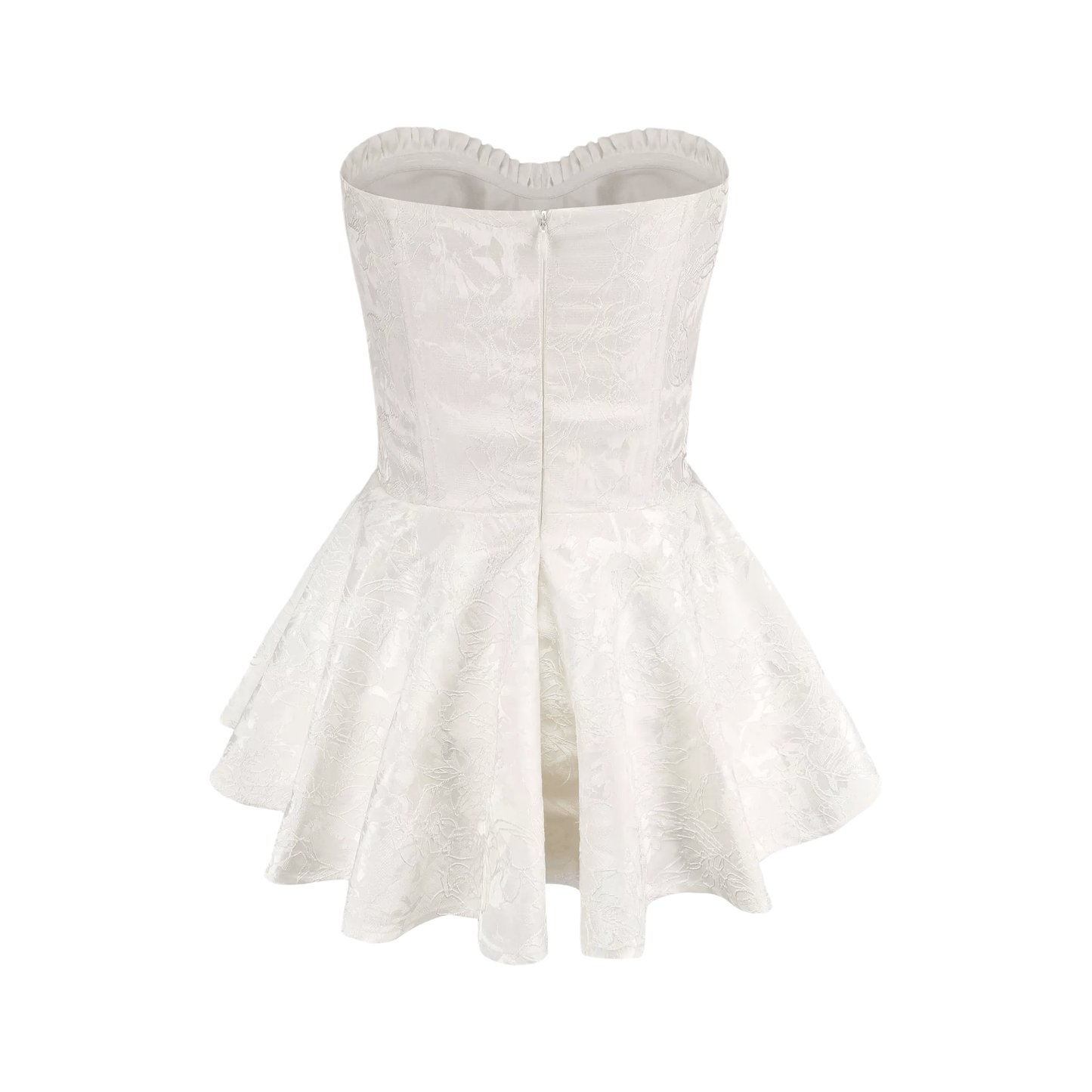 Airina lace-embroidered flared mini dress