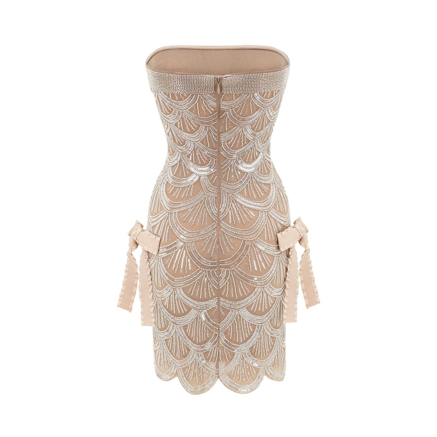 Astrid brown embellished mini dress