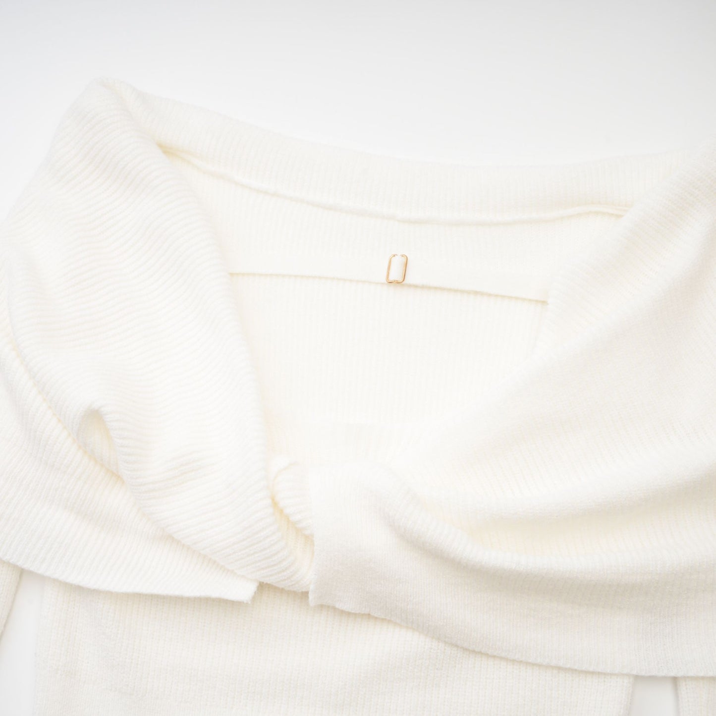 Ava knitted strapless long-sleeve top