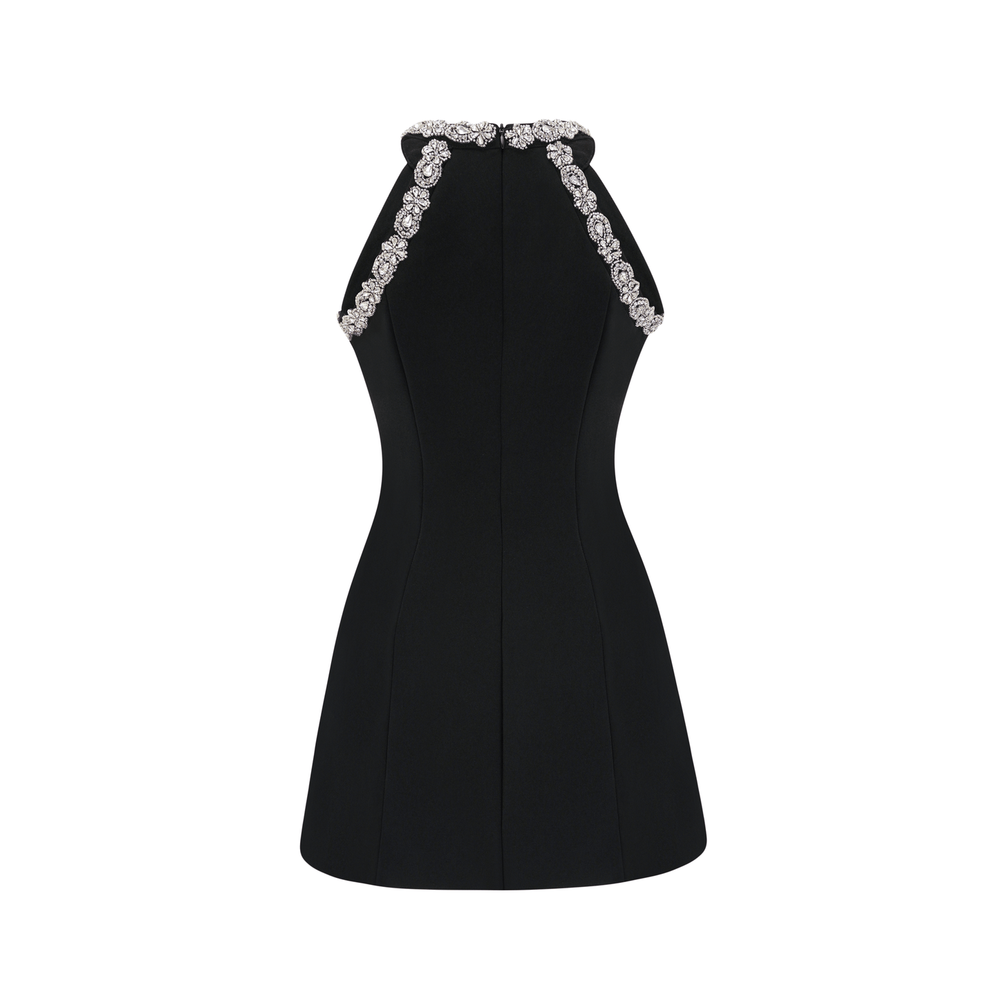 Babette crystal-embellished black mini dress (US Only)