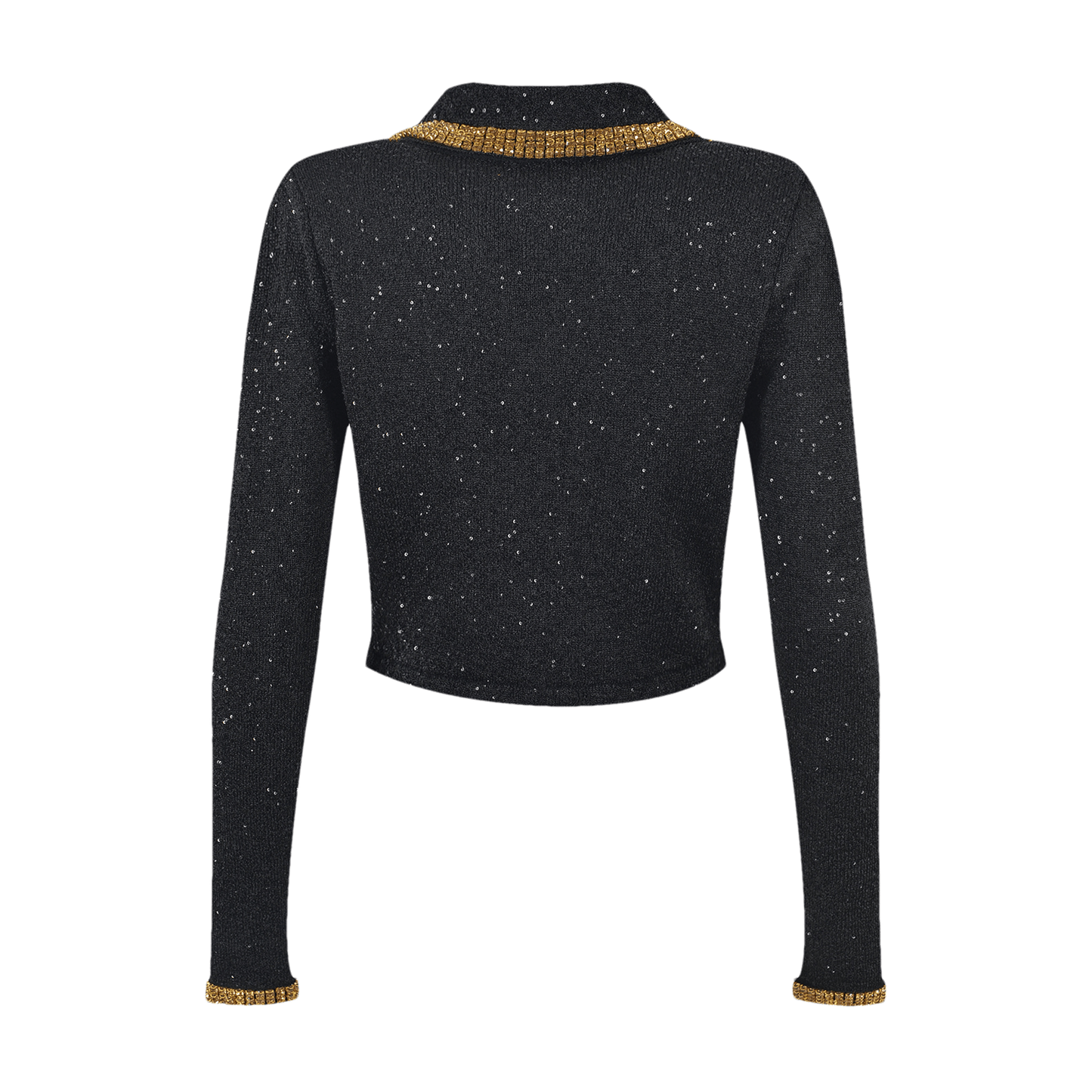 Blandine black sequin jacket & skirt matching set