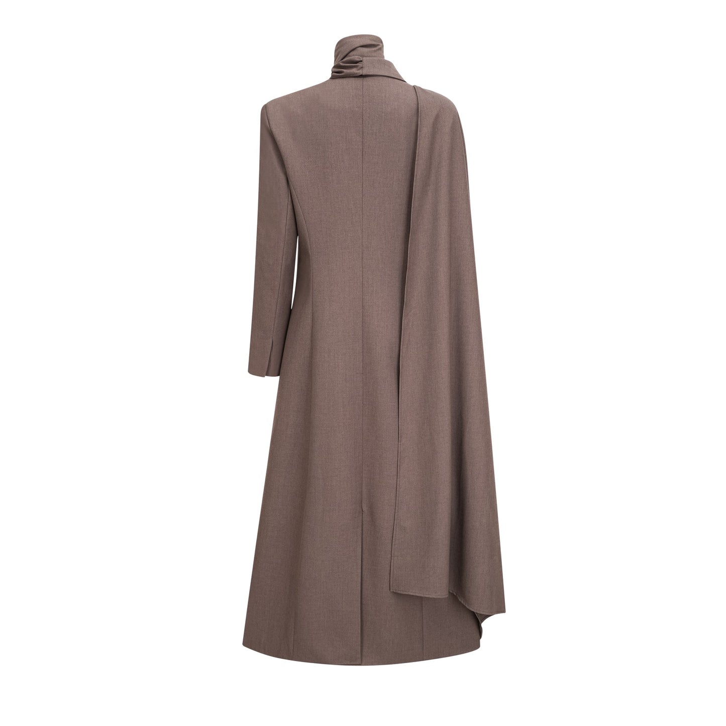 Cyrielle scarf-neck trench coat