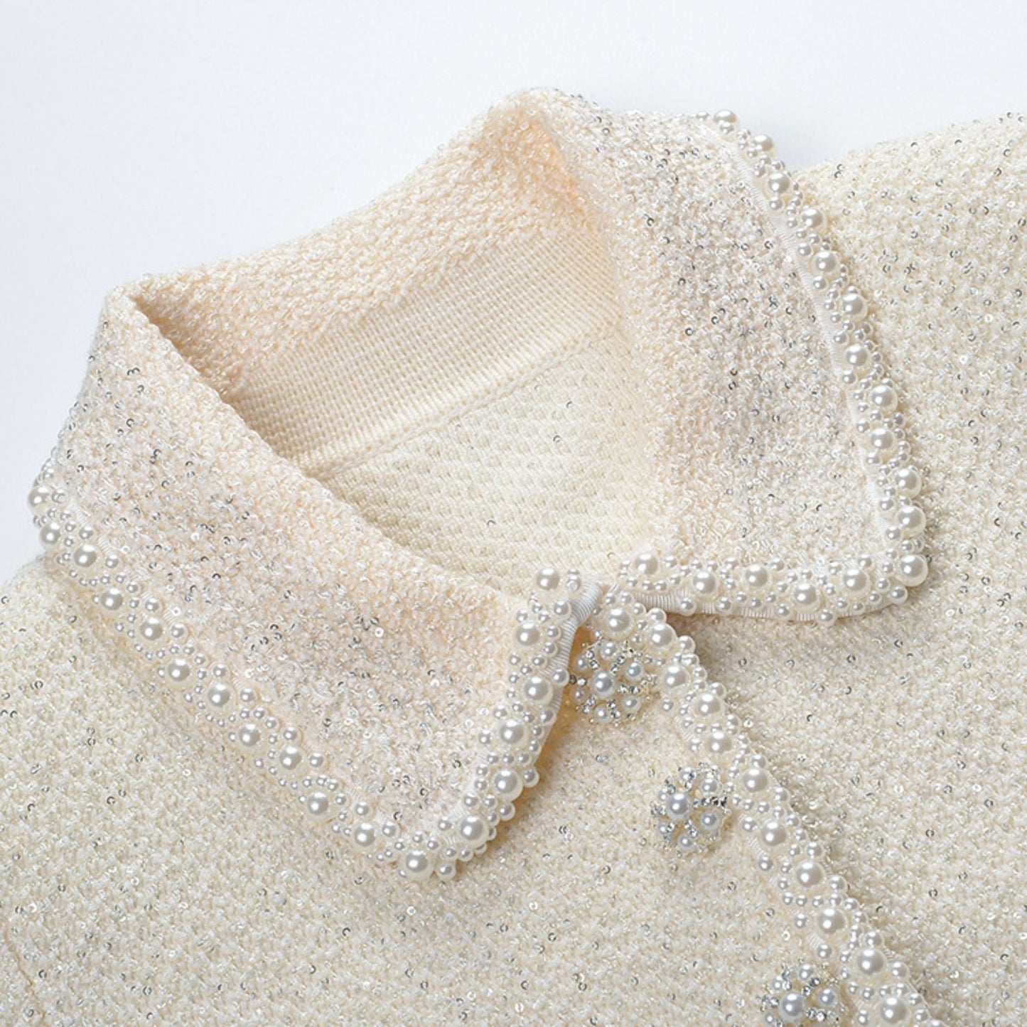 Eléonore white cropped jacket