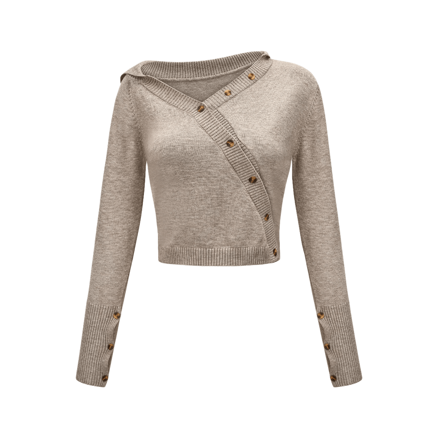 Eva asymmetrical cut-out top & skirt matching set
