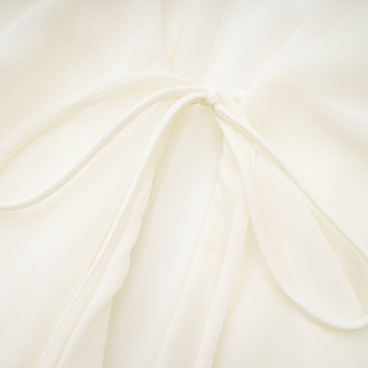Fauve white ruffle strapless long-sleeve blouse
