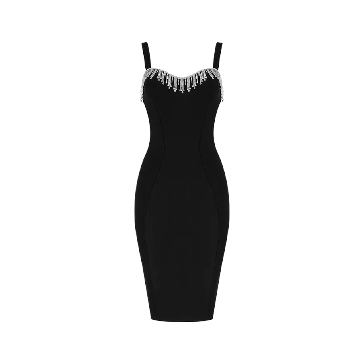 Félice crystal-trim bandage dress