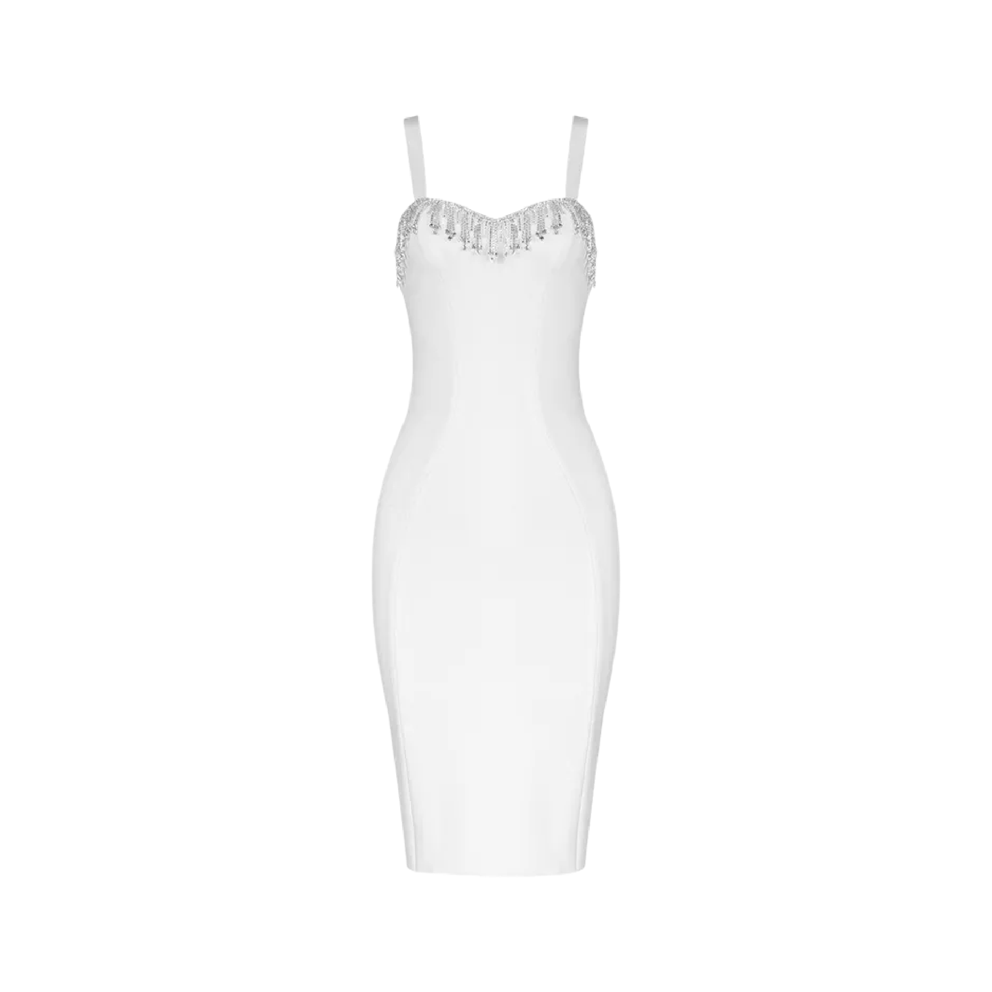 Félice crystal-trim bandage dress