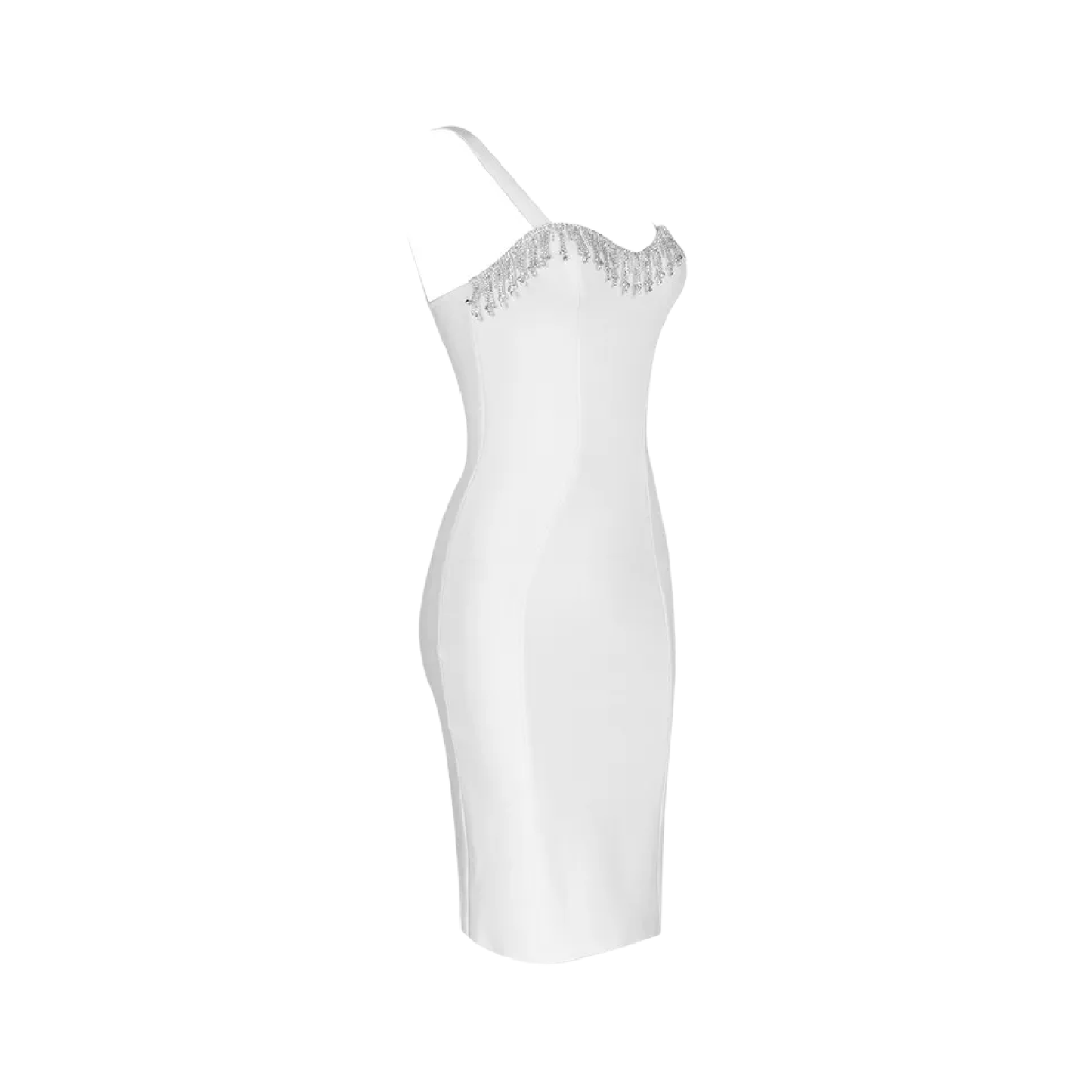 Félice crystal-trim bandage dress