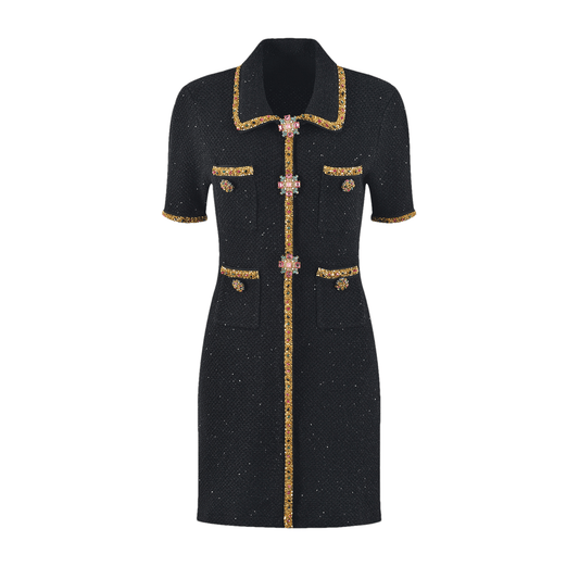 Héloïse sequin knitted dress