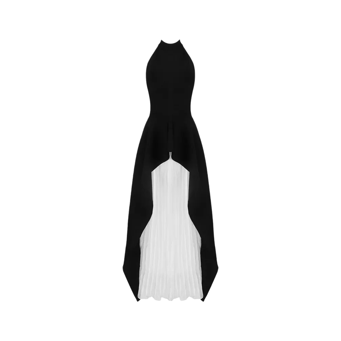 Inés halterneck layered long dress (US Only)