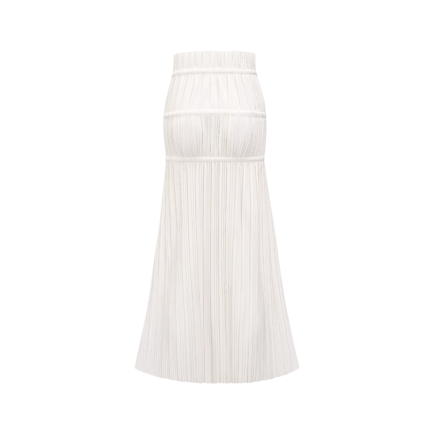Milisent slitte drawstring pleated maxi skirt