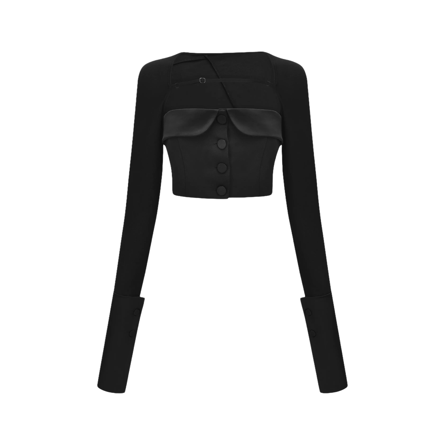 Luciela spaghetti-detail crop top & skirt matching set (US Only)