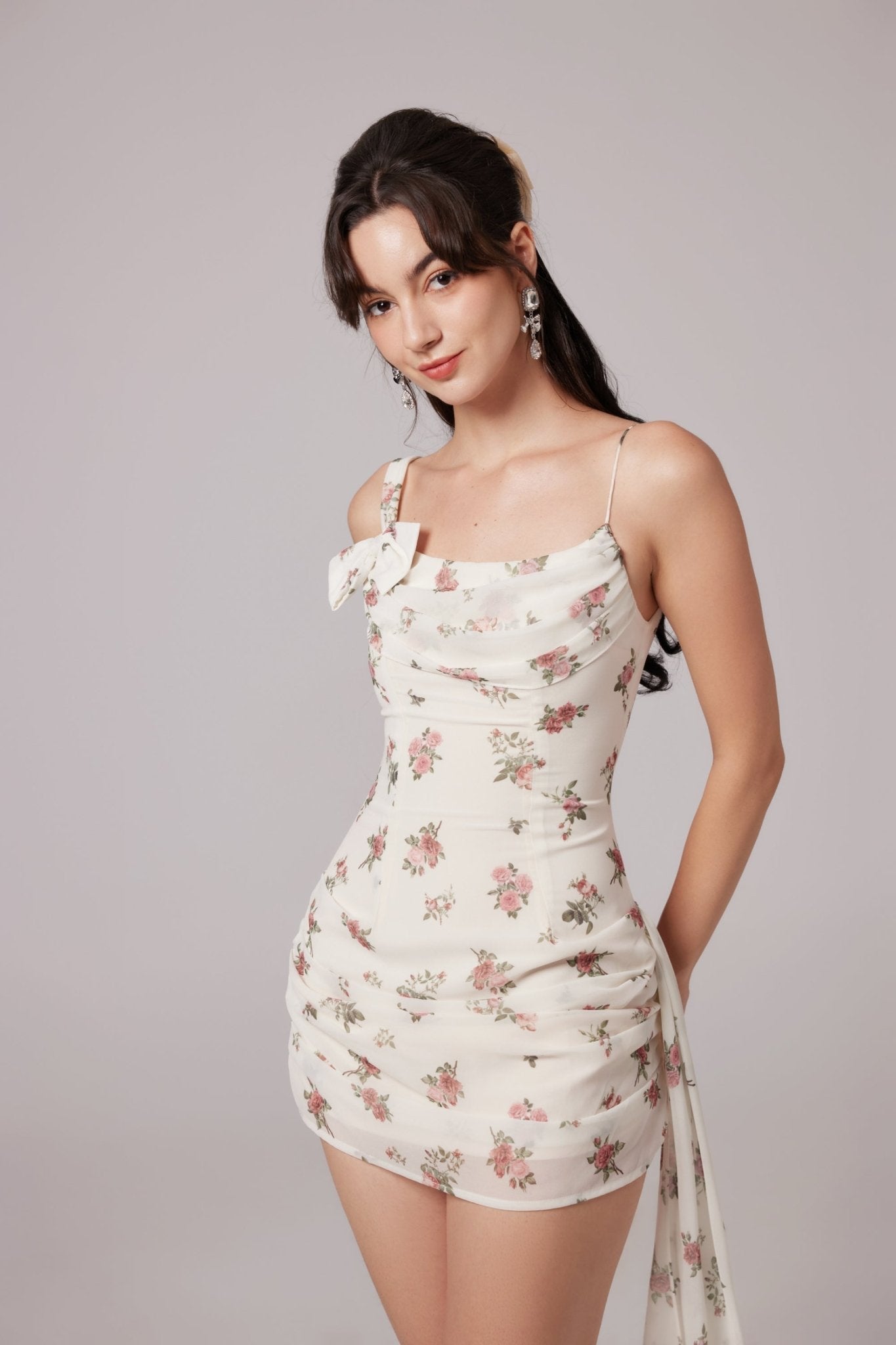 Jennie floral-print mini dress