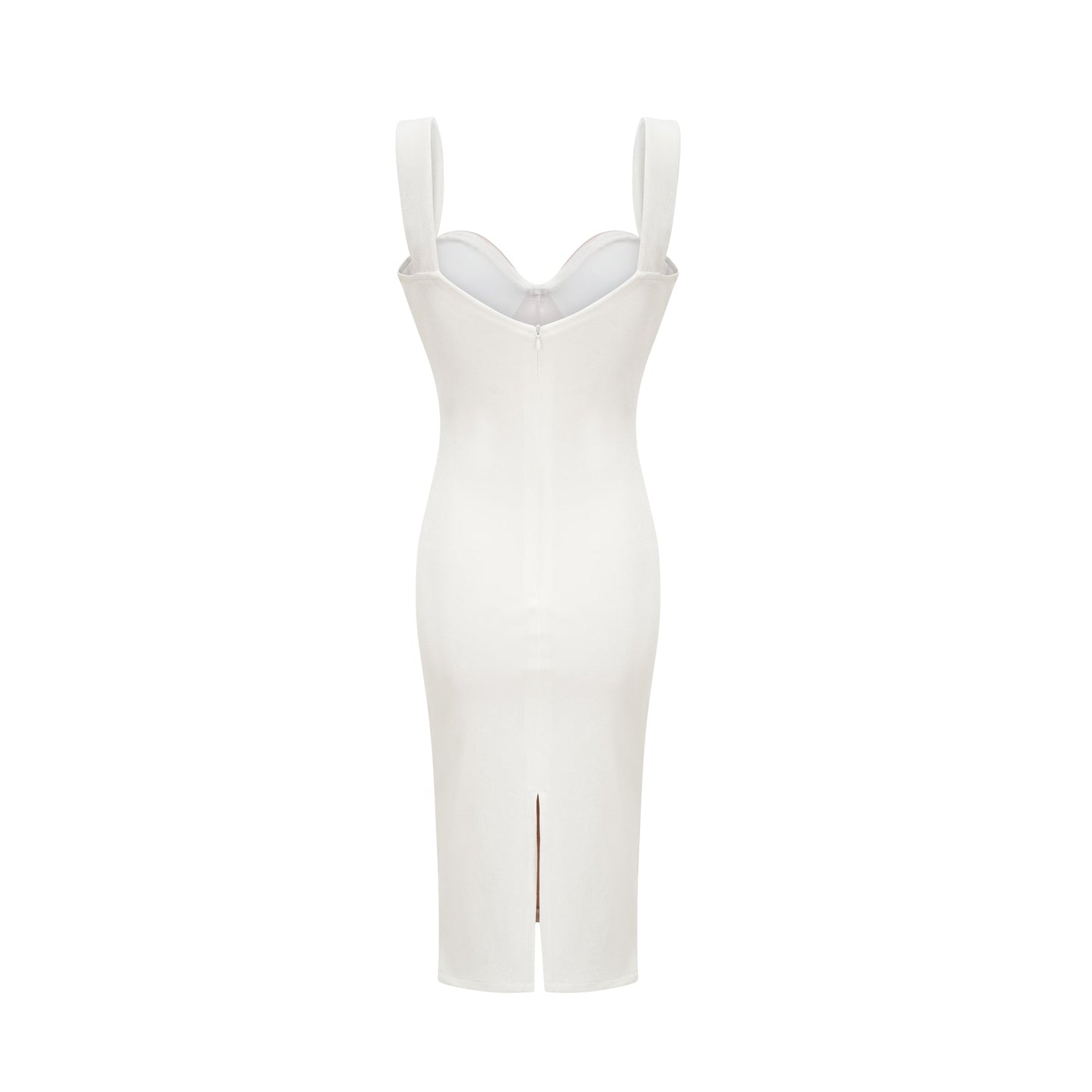 Kéfera white mesh midi dress (US Only)