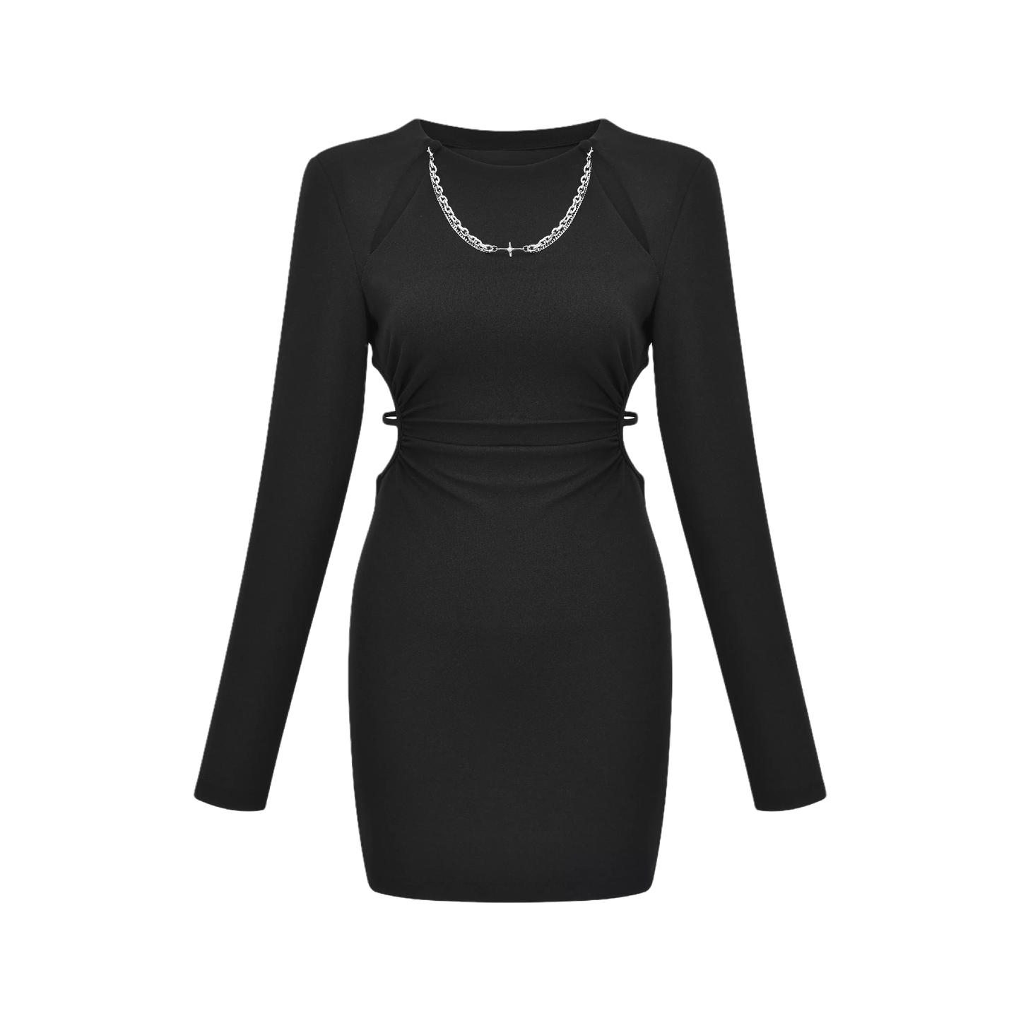 Next Level-off-shoulder waist cut-out dress