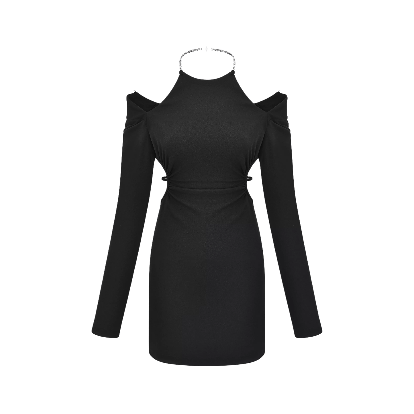 Next Level-off-shoulder waist cut-out dress
