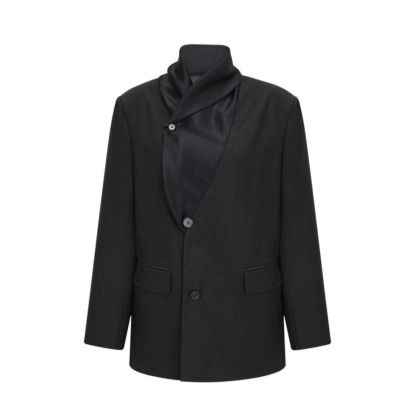 Rosalie shawl-lapel single-breasted blazer