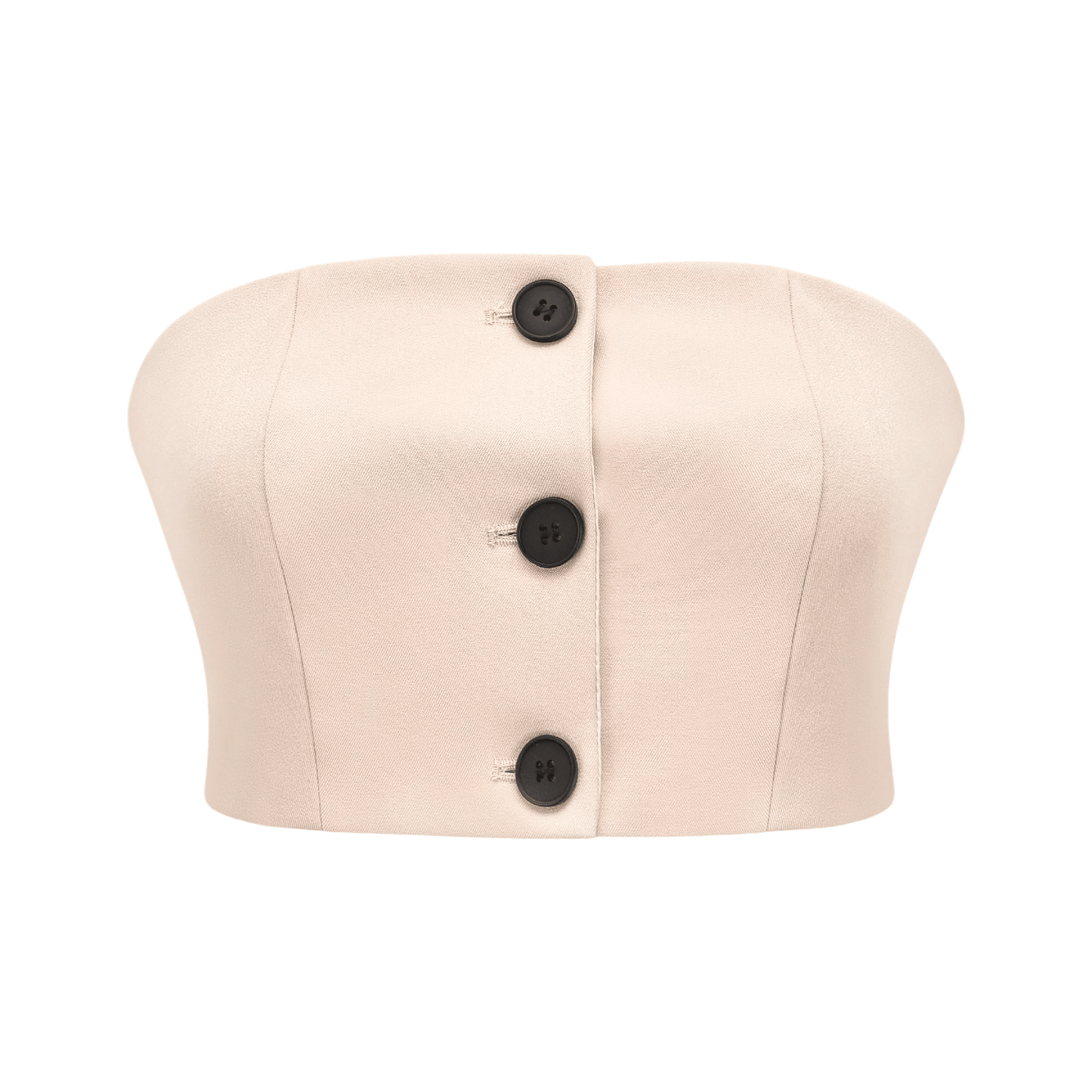 Naomi button-detail crop top