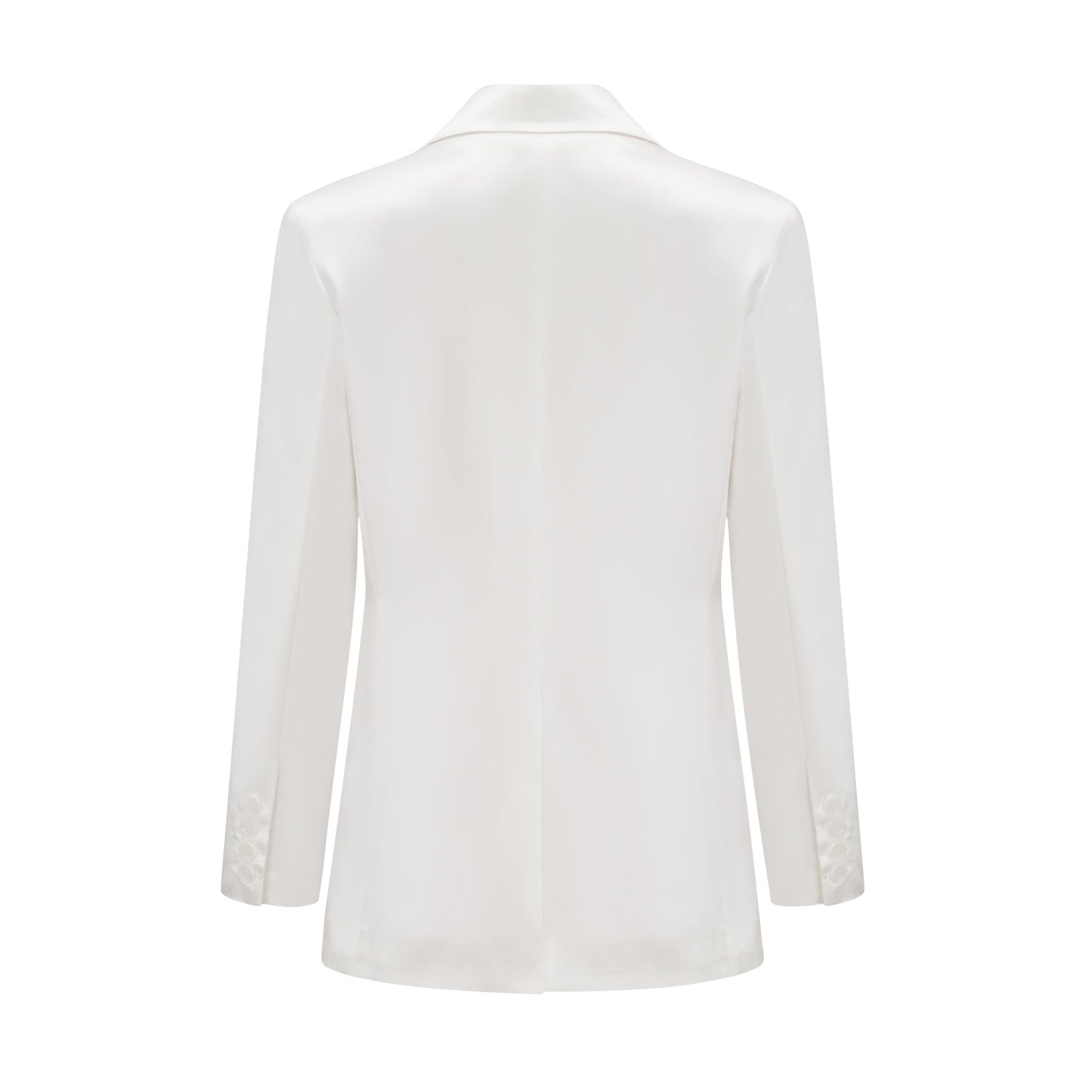Sylvie white double-breasted blazer