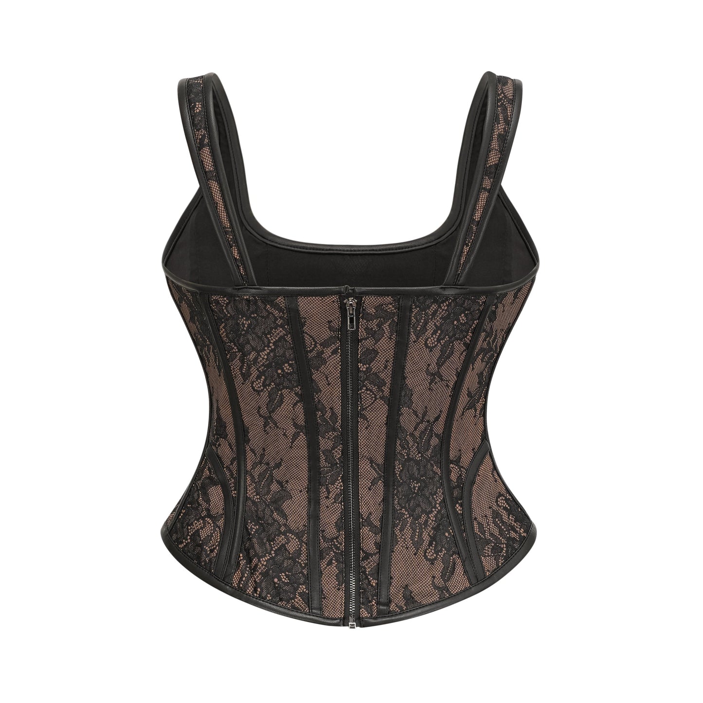 Ullrika brown lace vest top