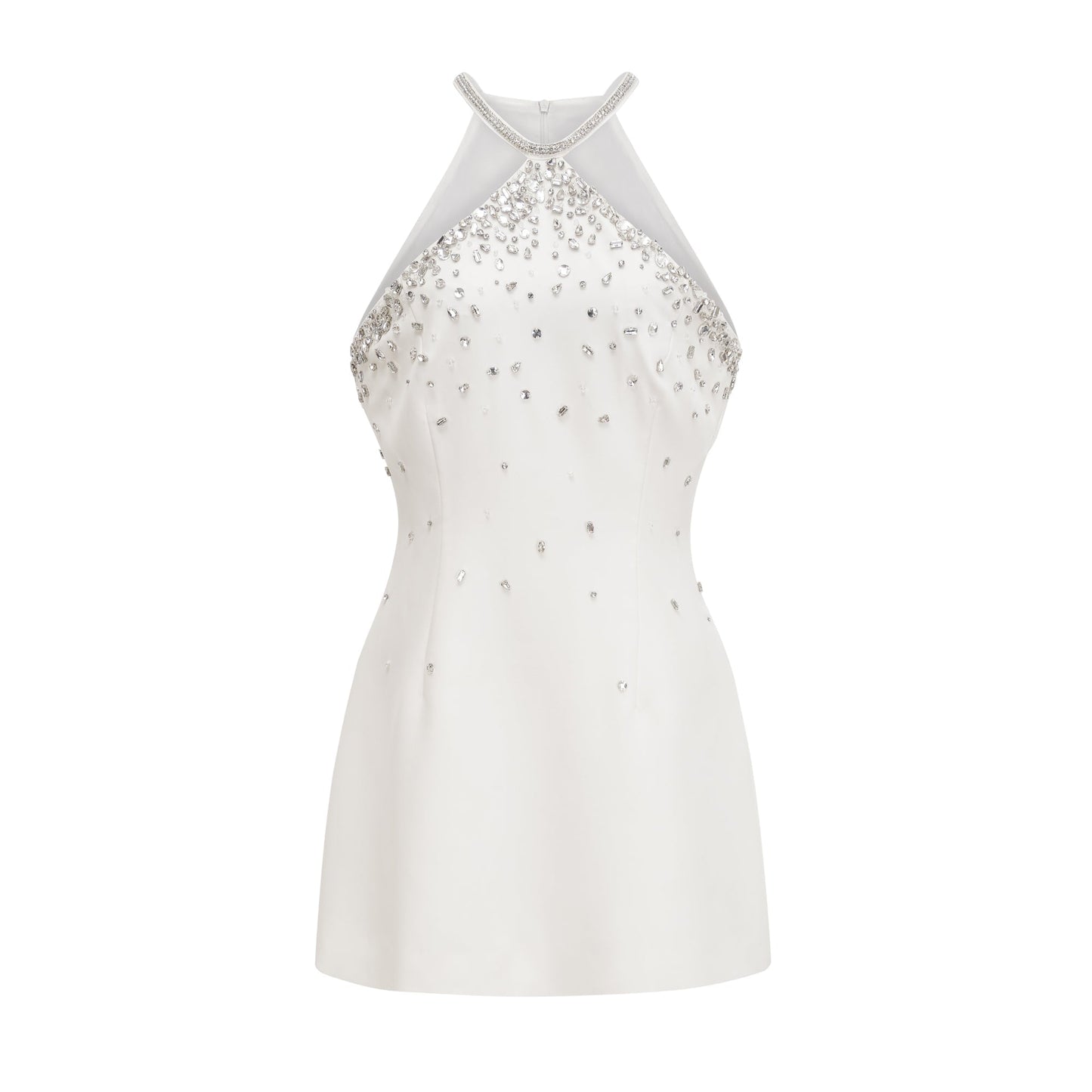 Xanthea black embellished mini dress
