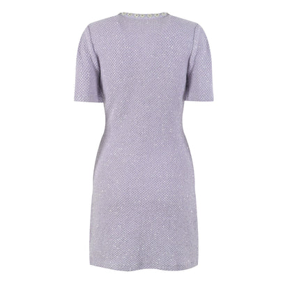 Léocadie purple embellished mini dress