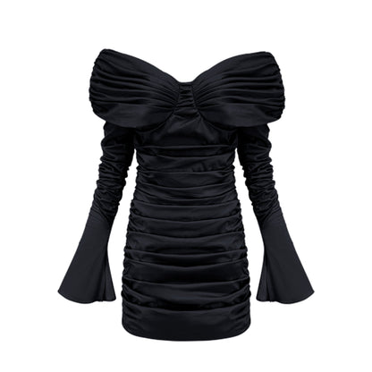 Apolline off-shoulder ruched mini dress