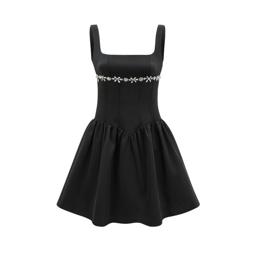 Delia embellished flared dress