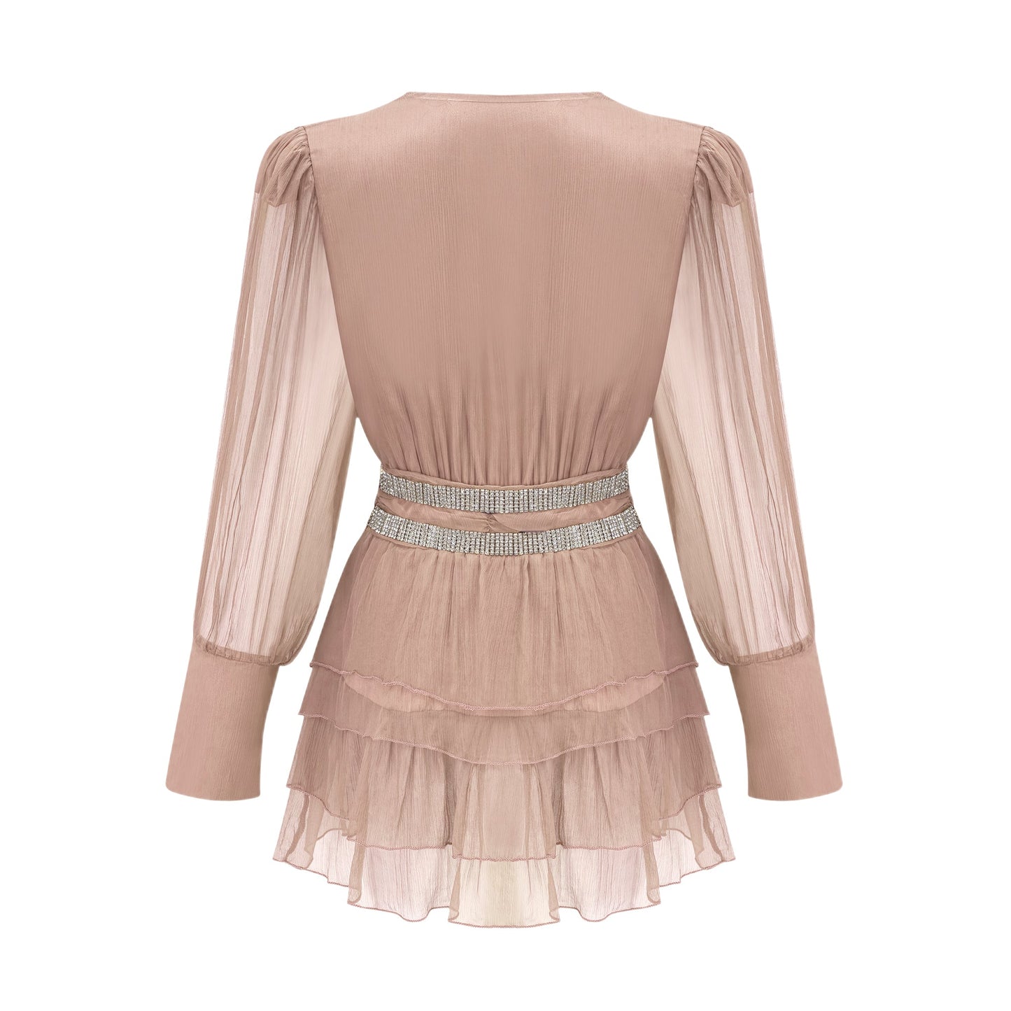 Ellica crystal-embellished silk mini dress (US Only)