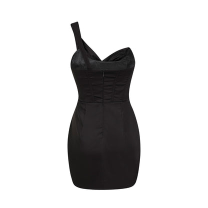 Lanetta mono-shoulder corset mini dress (US Only)