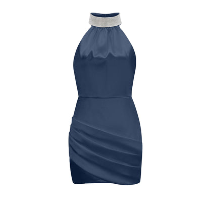 Tahiti embellished asymmetric mini dress (US Only)