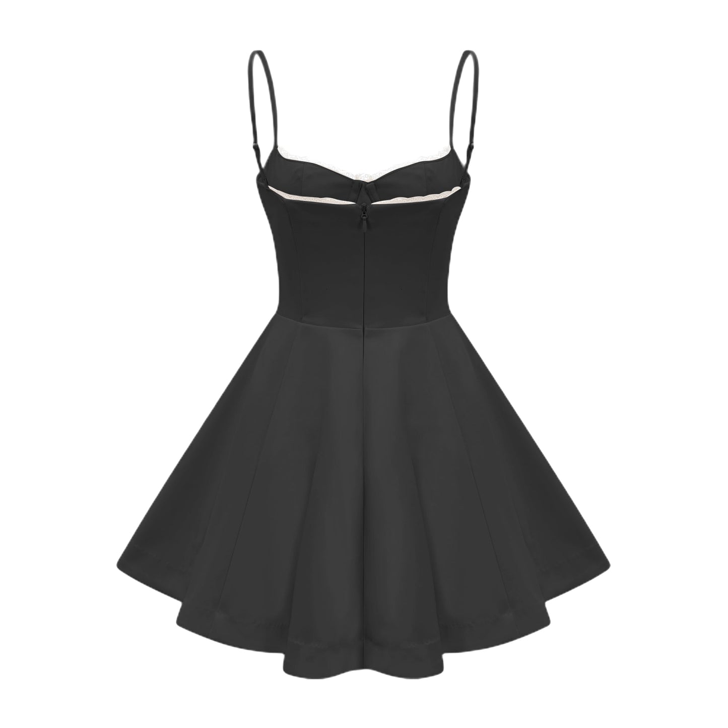 Saira tulle flared mini dress