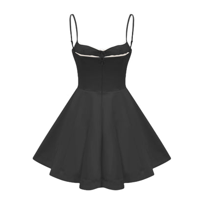 Saira tulle flared mini dress
