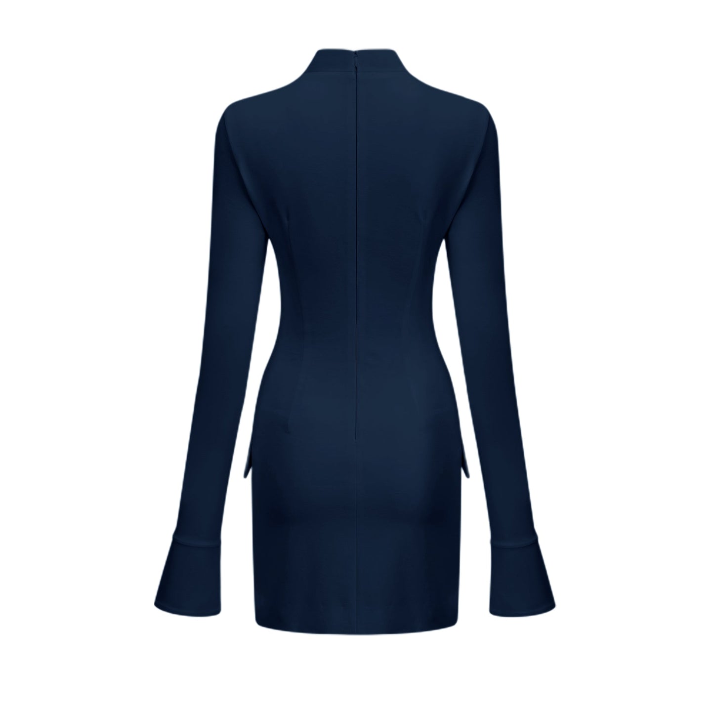 Coline fitted flared cuffs mini dress