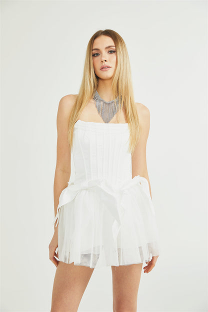 Joséphine corset tulle mini dress (US Only)