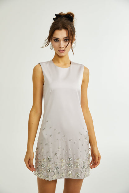 Raquel bead-embellished sleeveless mini dress (US Only)