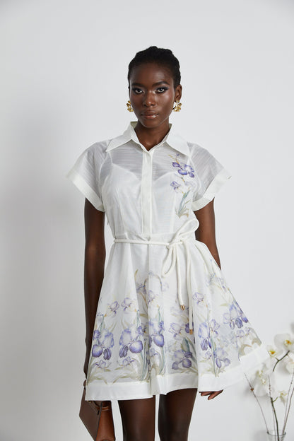 Fabienne floral-print mini dress