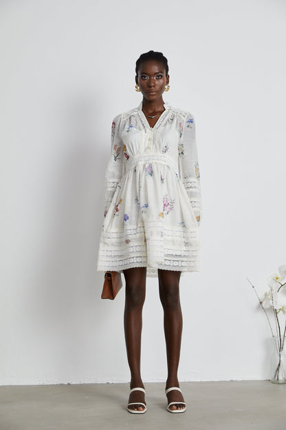 Justine floral-print mini dress (US Only)