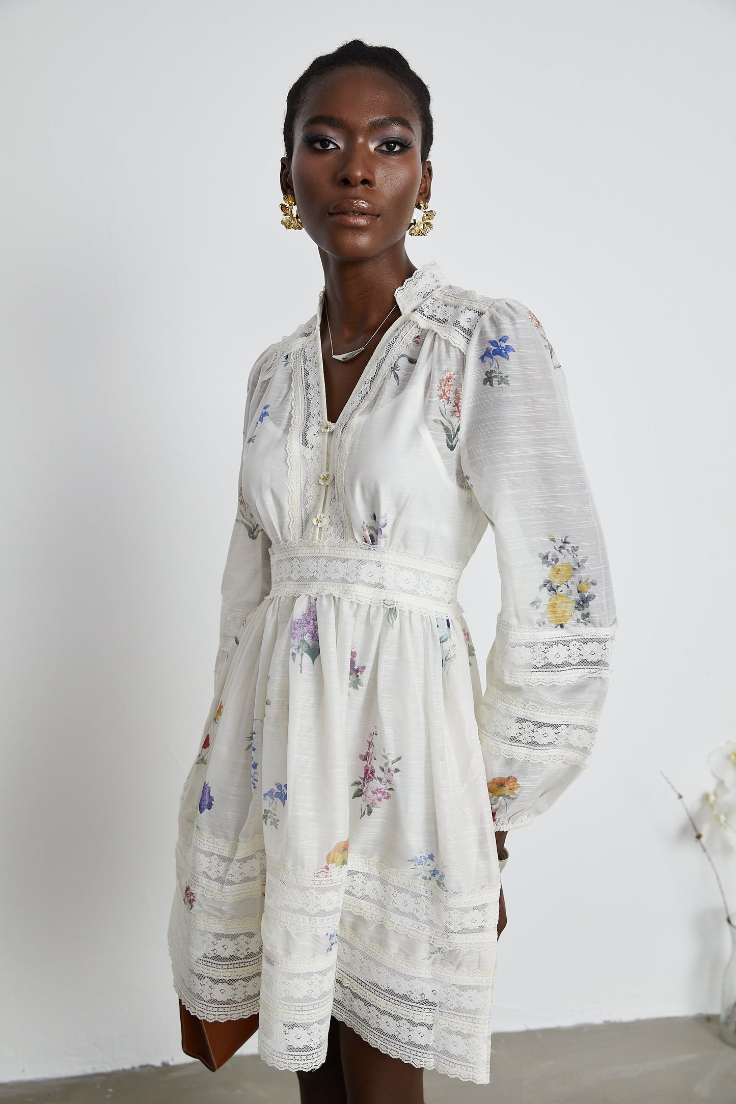 Justine floral-print mini dress (US Only)